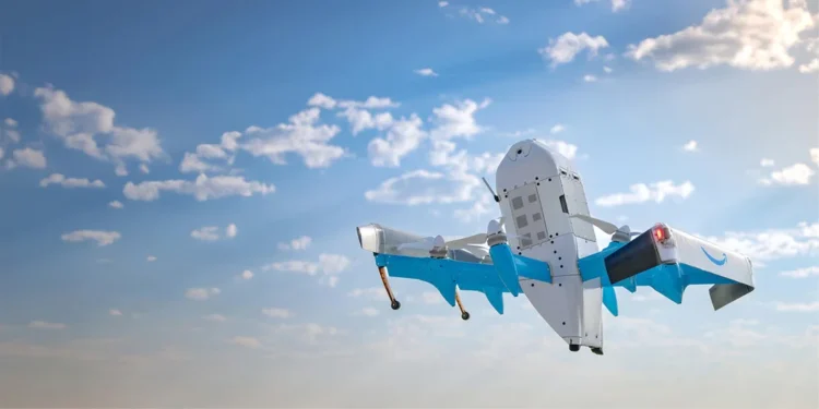 AMAZON: Lancement de son service de livraison par drone Prime Air.