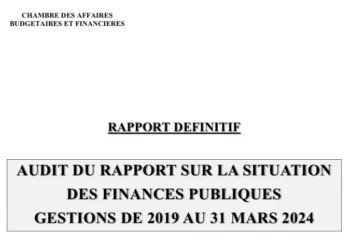 Audit des finances publiques : Le rapport alarmant présenté par la Cour des comptes