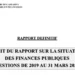 Audit des finances publiques : Le rapport alarmant présenté par la Cour des comptes
