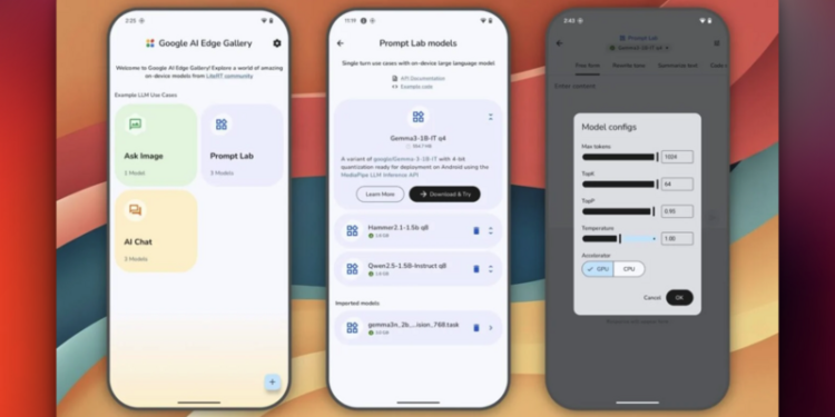 Google Lance AI Edge Gallery : Une Solution Locale Fonctionnant Hors Ligne